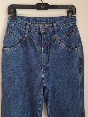 Vintage Rockies High Rise Bareback Western Jeans Made in USA Sz 32/13 36" Inseam